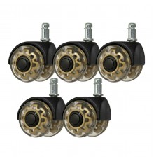 Tuolin pyörät Roll Speed Duo 11 mm, 5 kpl
